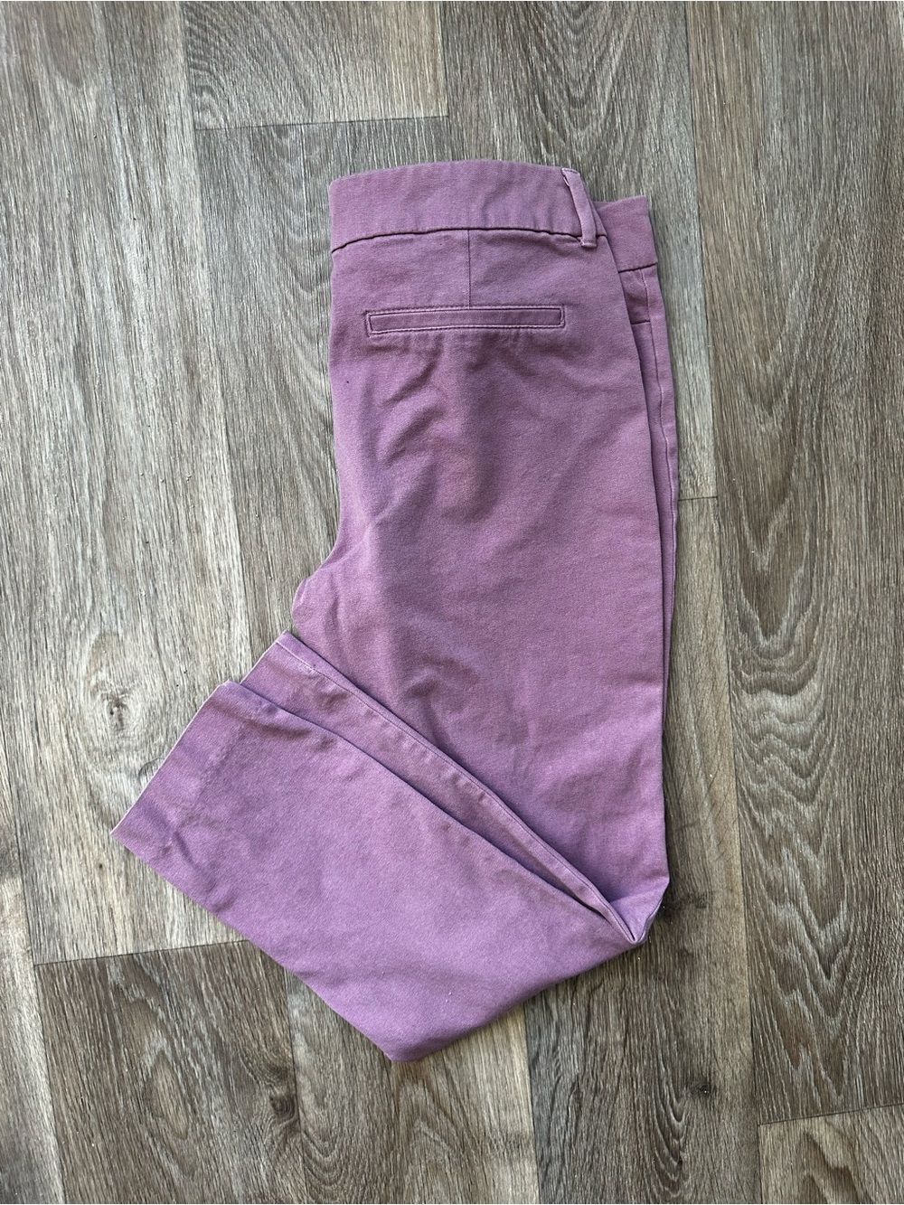 Old Navy Pixie Ankle Pants Purple Mauve Size 6 Stretch Business Casual Work